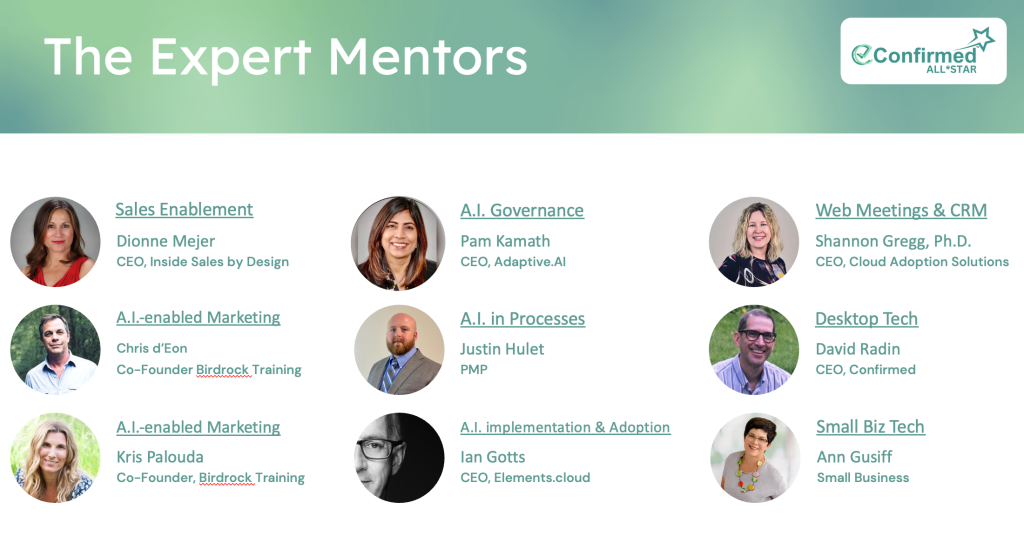 Expert Mentors walk you through the processes and deep dive into what you need for each topic